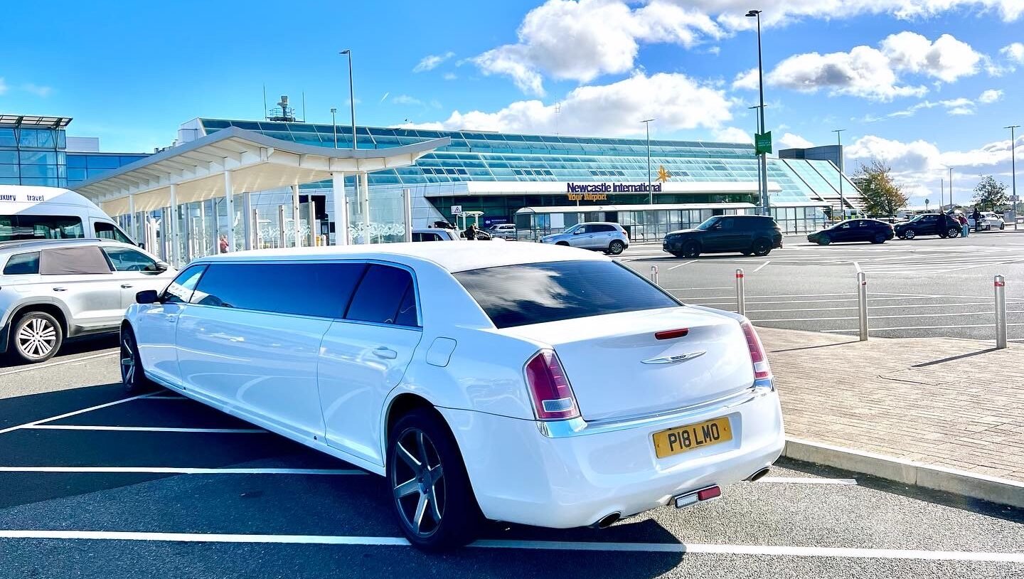 Executive airport transportation with luxury black SUV